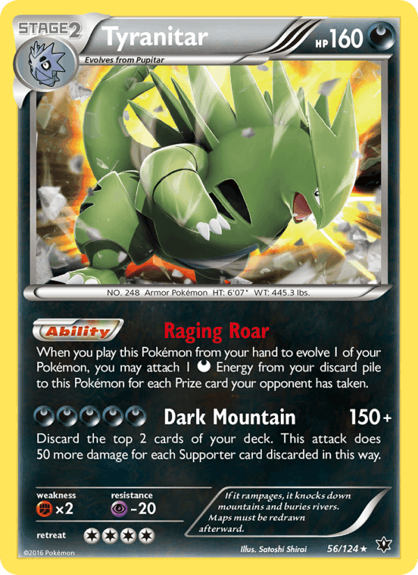 めざめる超王 の 56 番、Tyranitar