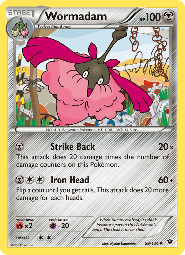 Wormadam, card 59 from Fates Collide