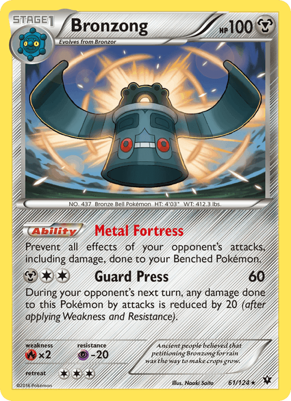 Bronzong, card 61 from Fates Collide