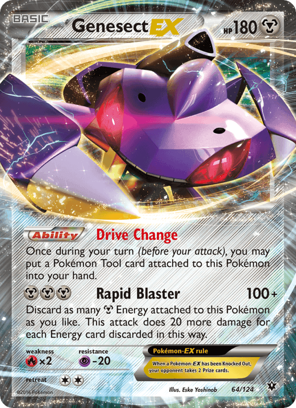Genesect EX, card 64 from Fates Collide