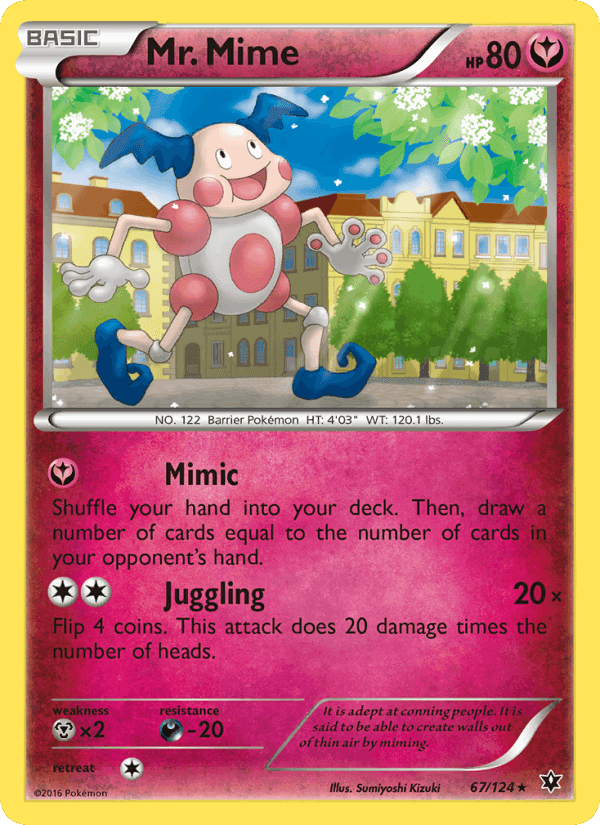 Mr. Mime, card 67 from Fates Collide