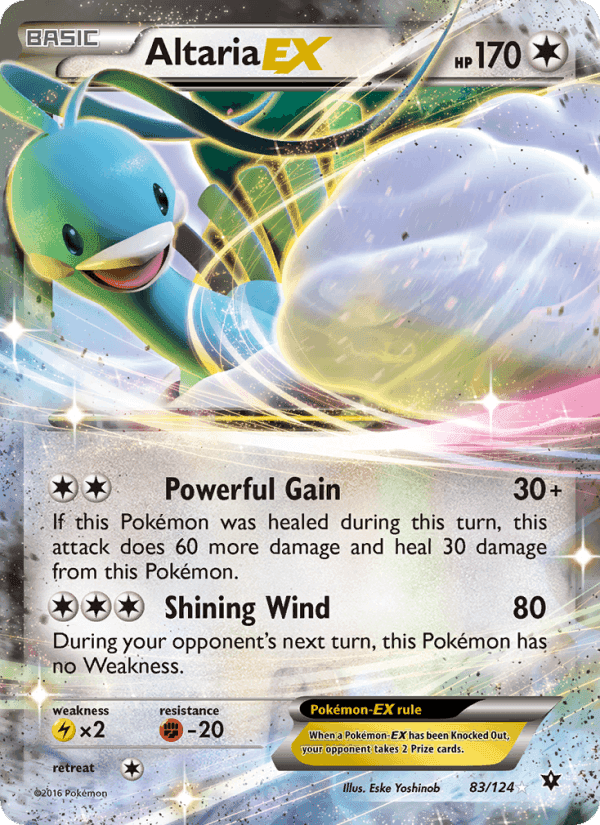 Altaria EX, card 83 from Fates Collide
