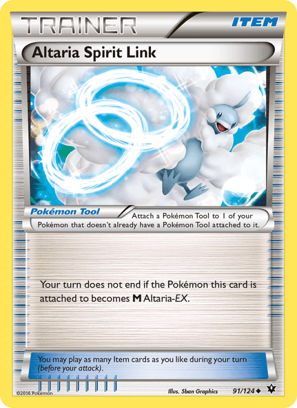 Altaria Spirit Link, card 91 from Fates Collide