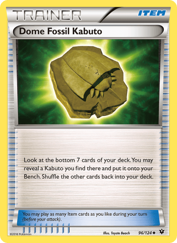 めざめる超王 の 96 番、Dome Fossil Kabuto