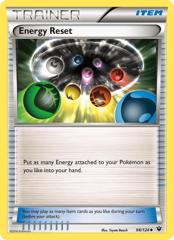 Energy Reset, card 98 from Fates Collide
