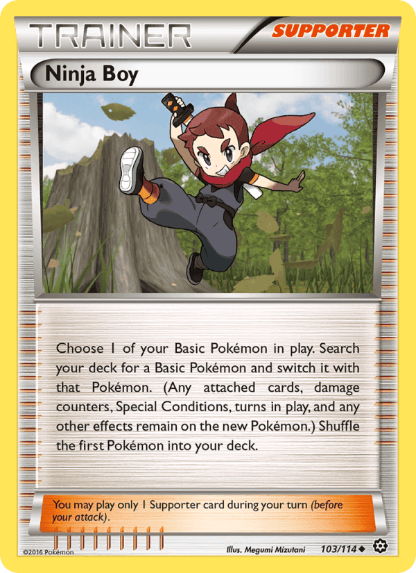 Ninja Boy, card 103 from Steam Siege