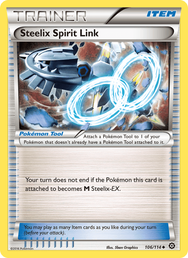 Steelix Spirit Link, card 106 from Steam Siege
