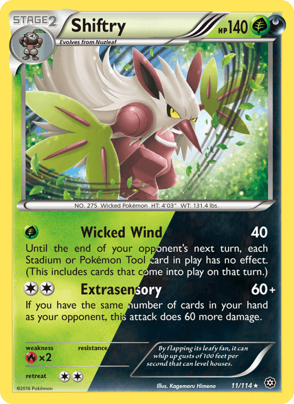 Shiftry, card 11 from Steam Siege
