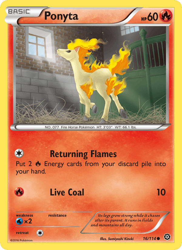 Ponyta, card 16 from Steam Siege