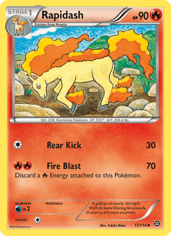 Rapidash, carte 17 de Steam Siege
