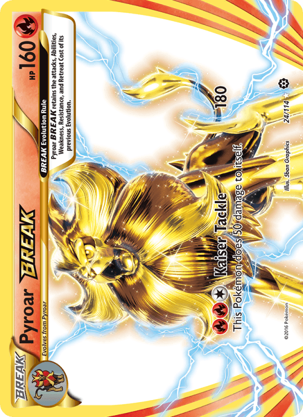 Pyroar BREAK, carte 24 de Steam Siege