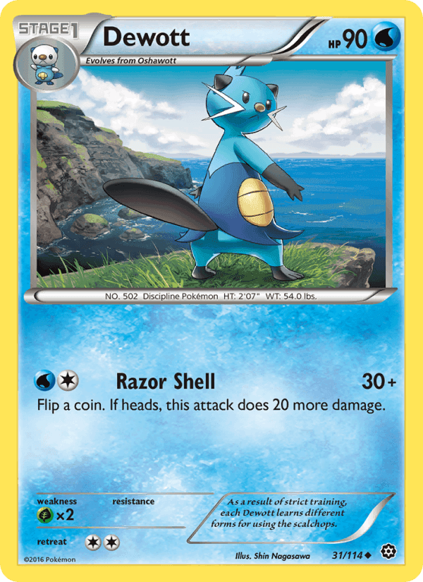 Dewott, carte 31 de Steam Siege