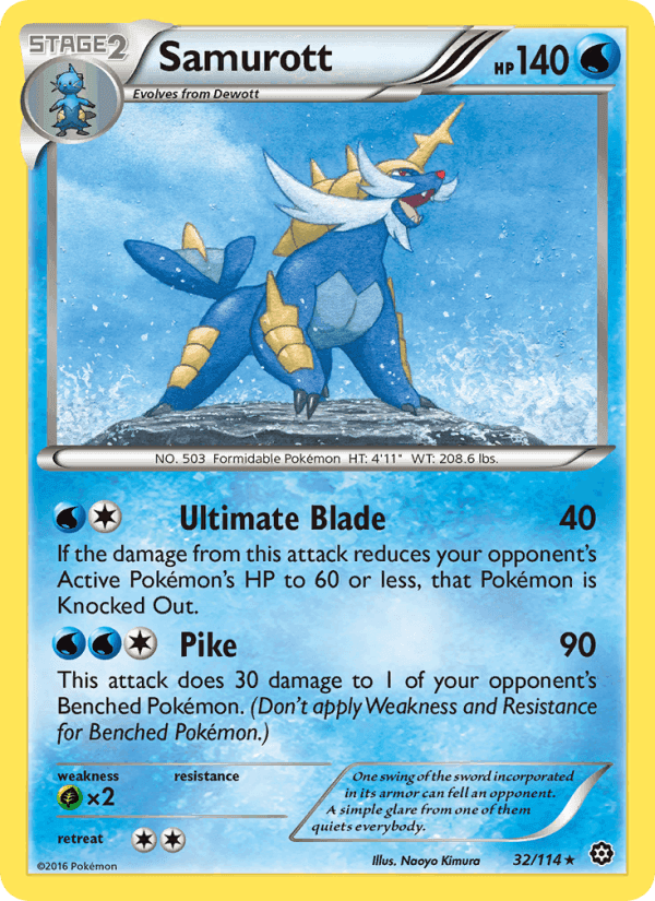 Samurott, card 32 from Steam Siege
