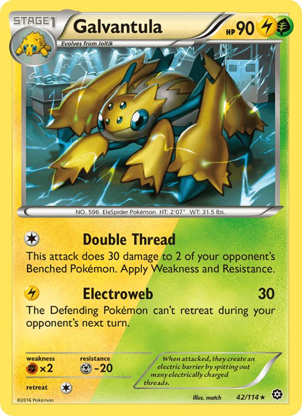 Galvantula, card 42 from Steam Siege