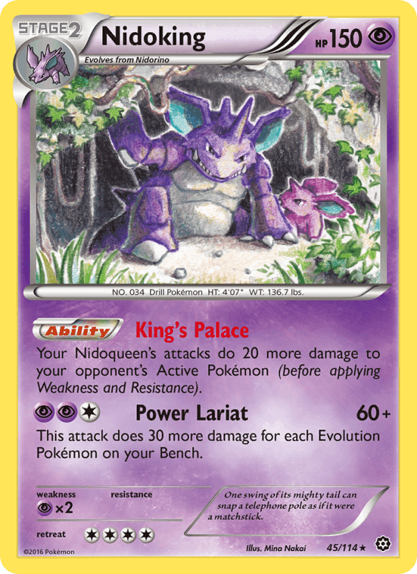 Nidoking, card 45 from Steam Siege
