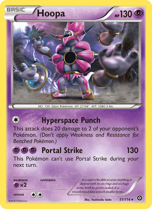 Hoopa, card 51 from Steam Siege