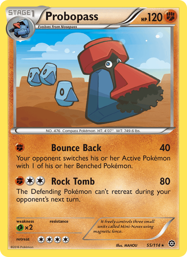 Probopass, card 55 from Steam Siege