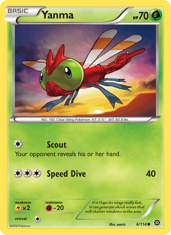 Yanma, card 6 from Steam Siege
