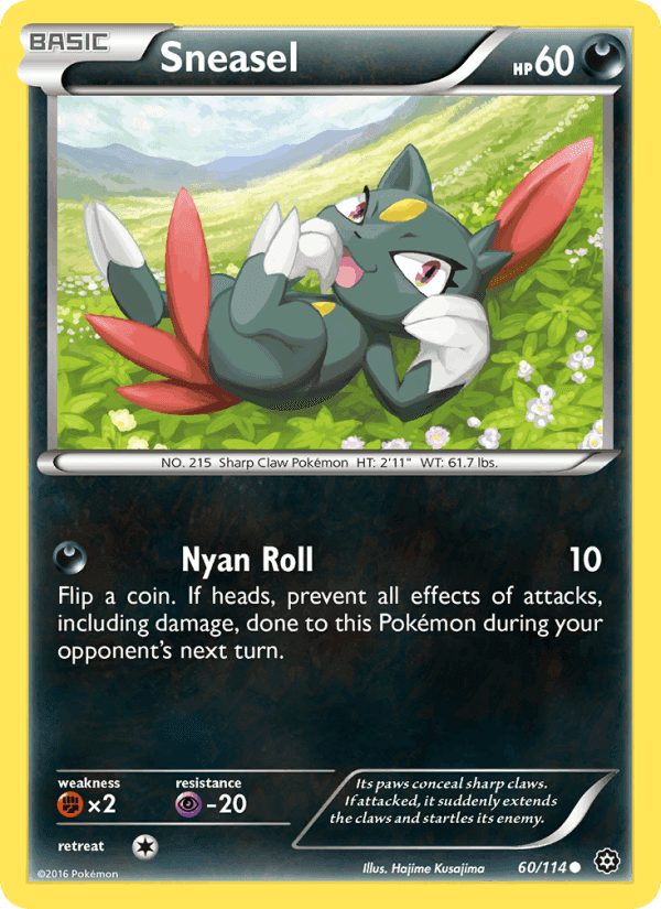 Sneasel, card 60 from Steam Siege
