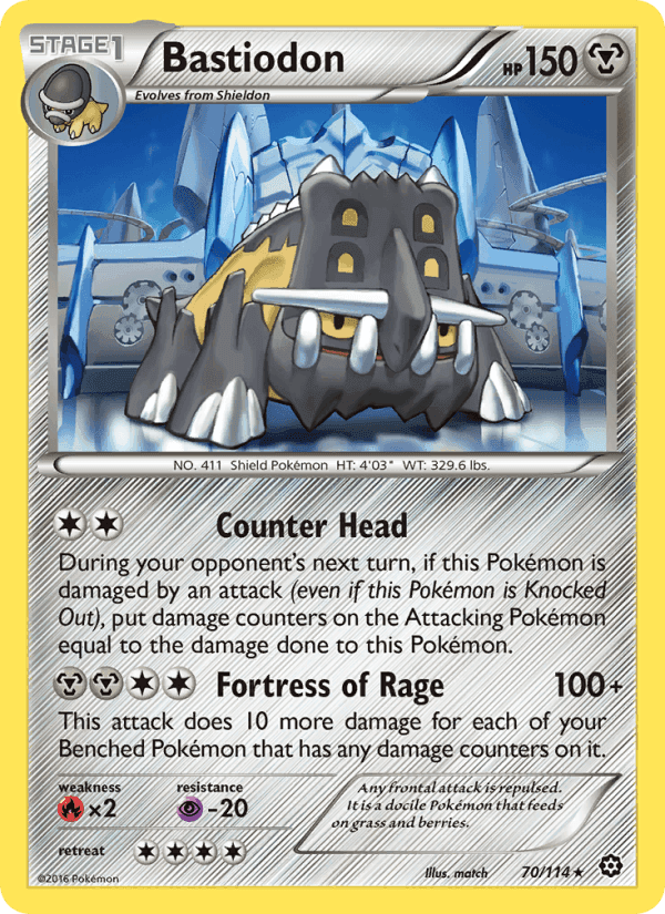 Bastiodon, card 70 from Steam Siege
