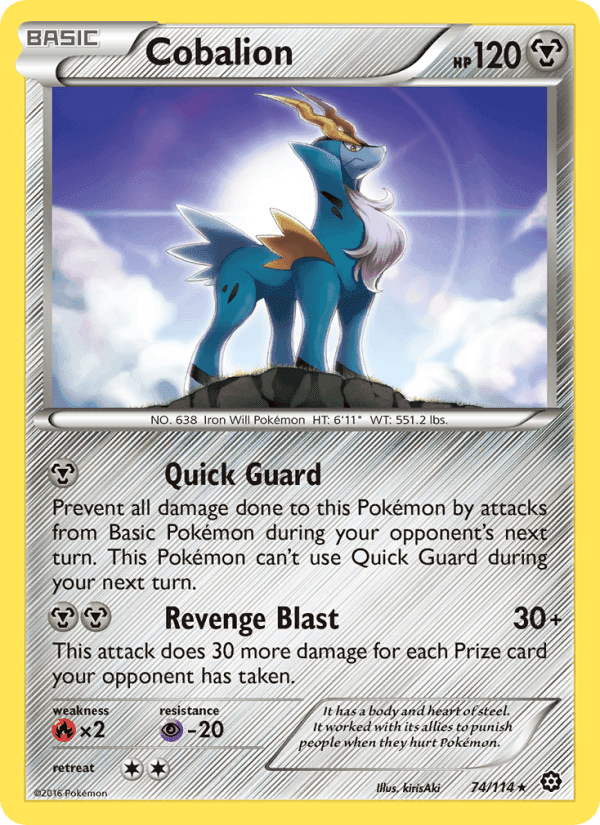 Cobalion, card 74 from Steam Siege