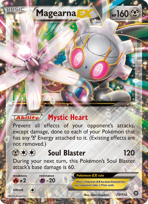 Magearna EX, card 75 from Steam Siege