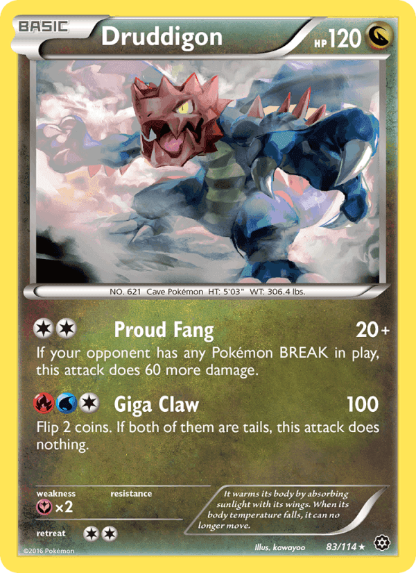 Druddigon, card 83 from Steam Siege