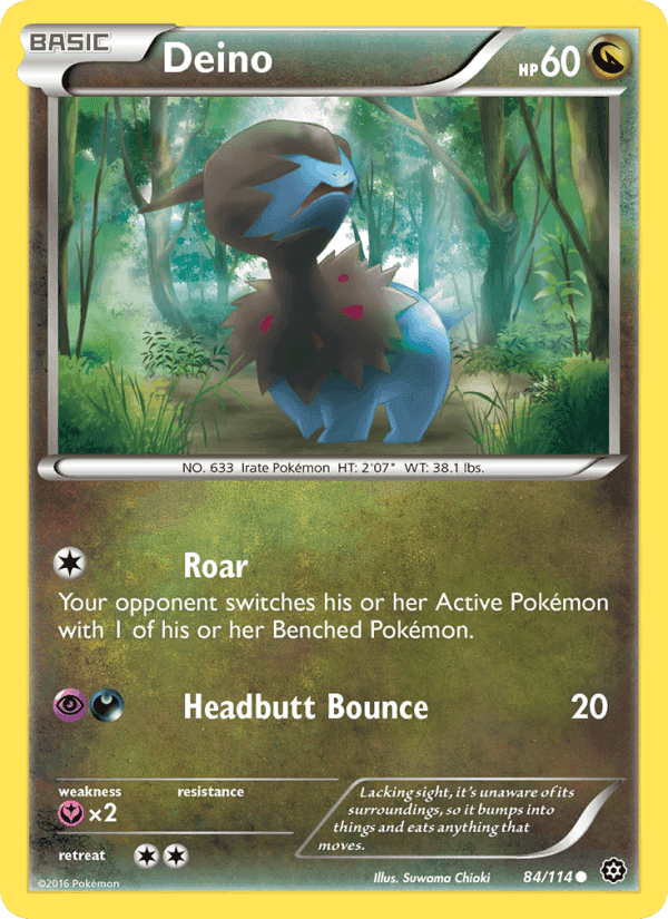 Deino, card 84 from Steam Siege