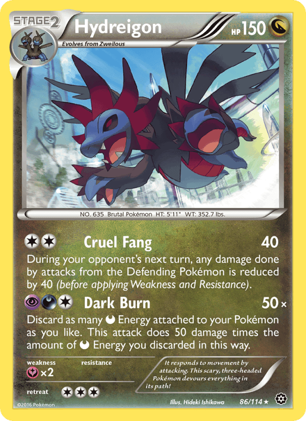 Hydreigon, card 86 from Steam Siege