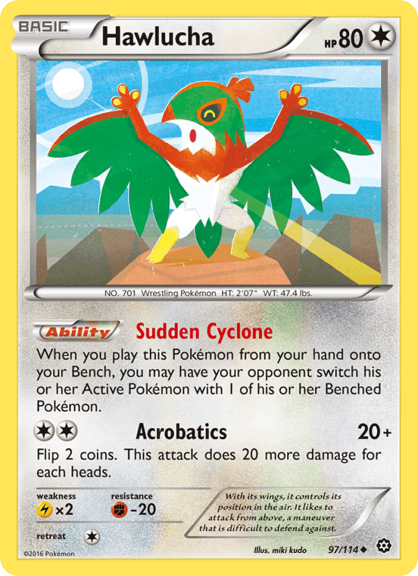 Hawlucha, card 97 from Steam Siege