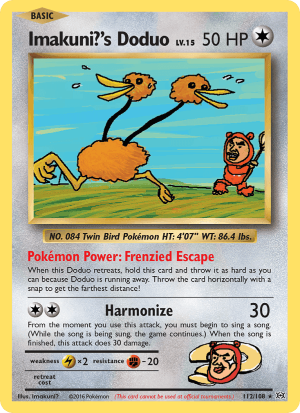 Imakuni?'s Doduo, card 112 from Evolutions