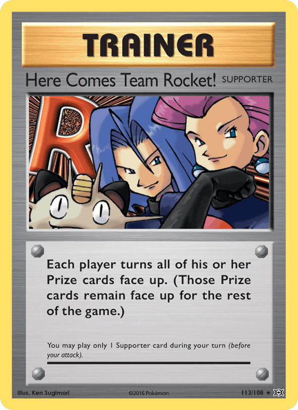 Here Comes Team Rocket!, card 113 from Evolutions