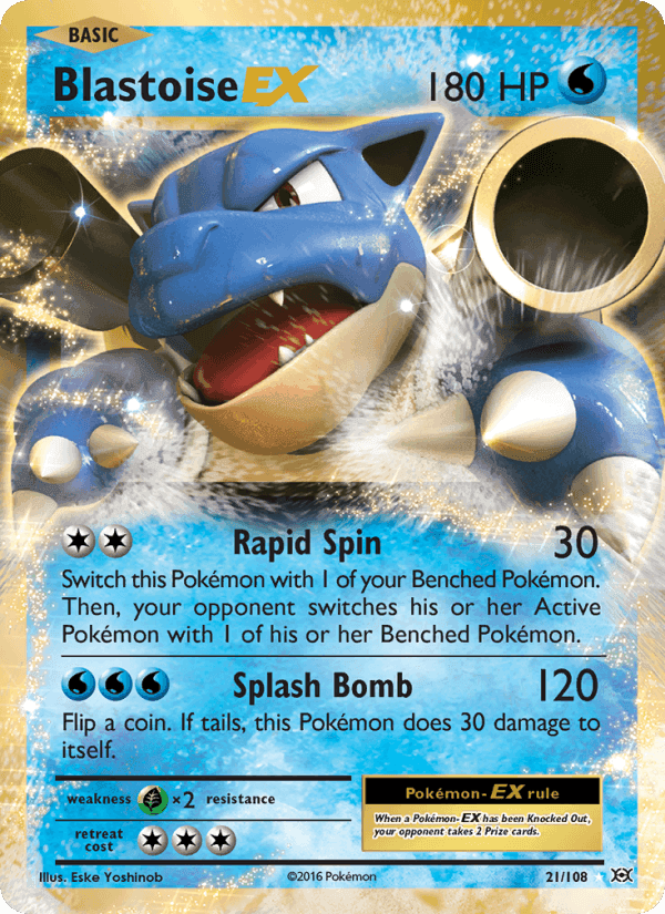 Evolutions の 21 番、Blastoise EX