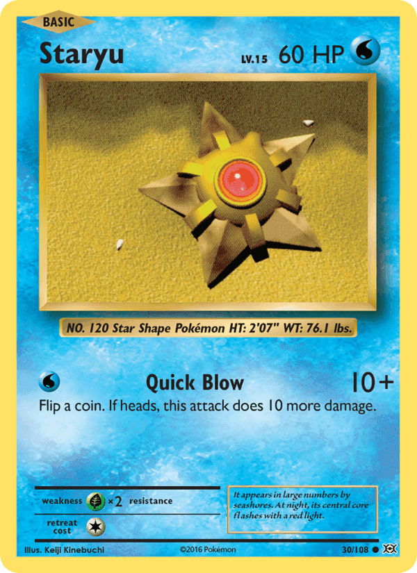 Evolutions の 30 番、Staryu