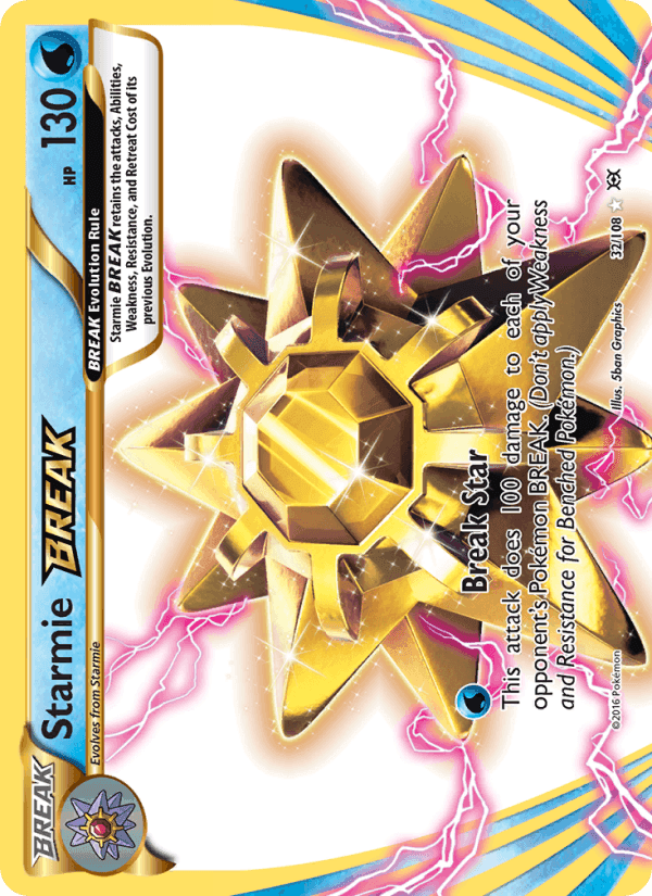 Starmie BREAK, card 32 from Evolutions