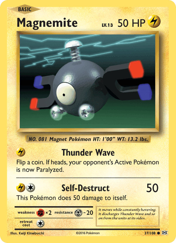 Magnemite, card 37 from Evolutions