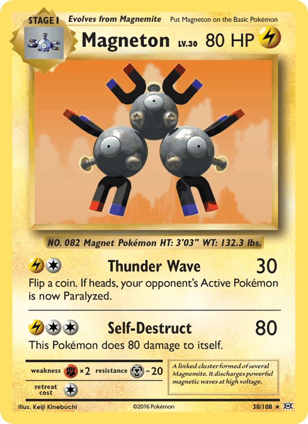 Magneton, card 38 from Evolutions