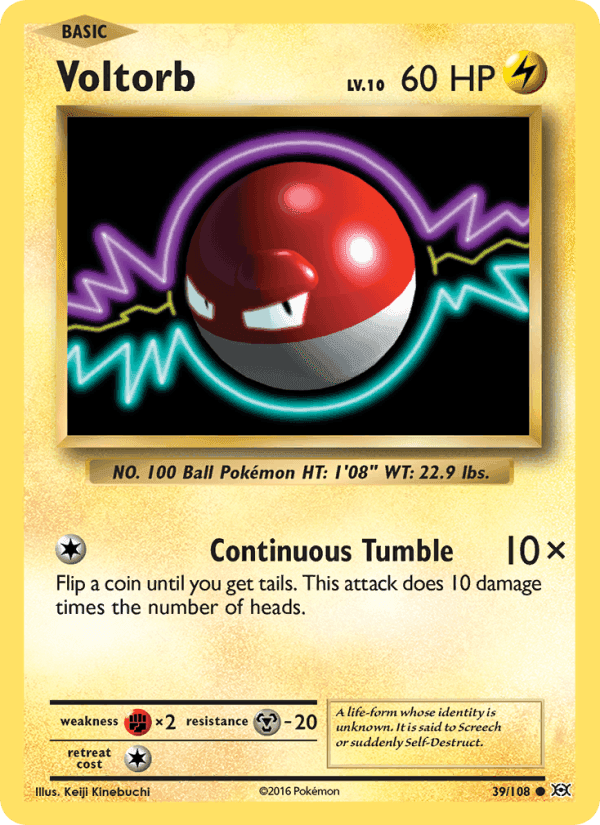Evolutions の 39 番、Voltorb