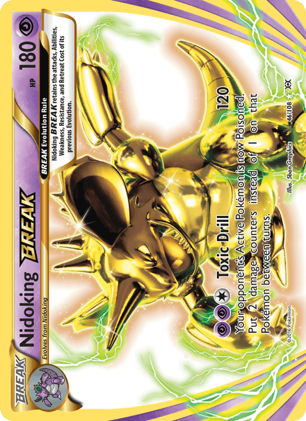 Nidoking BREAK, card 46 from Evolutions
