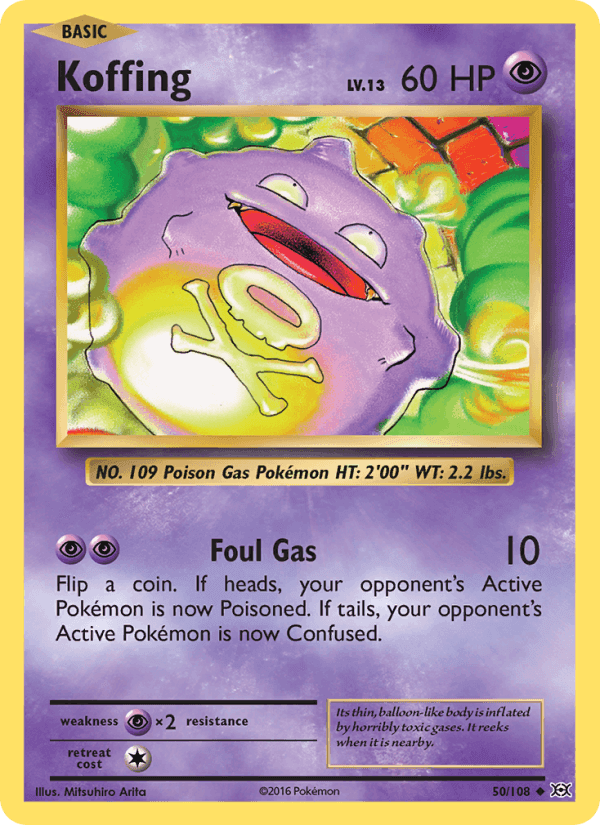 Evolutions の 50 番、Koffing