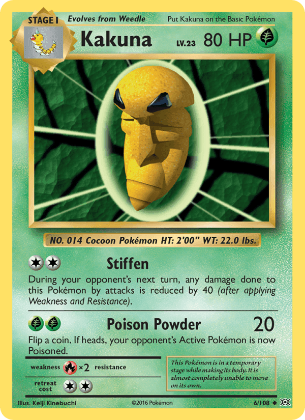 Evolutions の 6 番、Kakuna