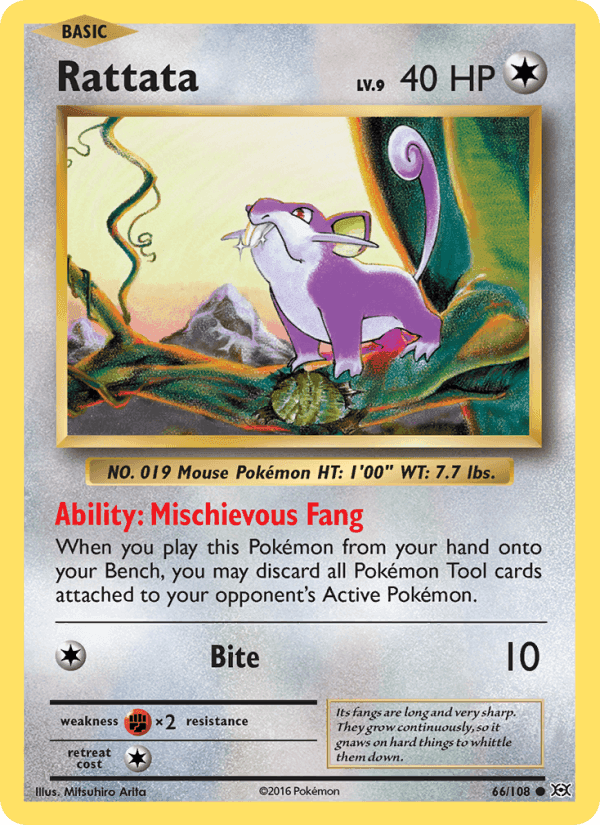 Rattata, card 66 from Evolutions