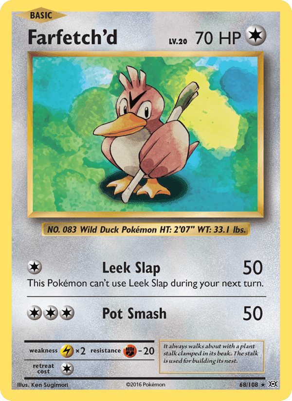 Farfetch'd, card 68 from Evolutions