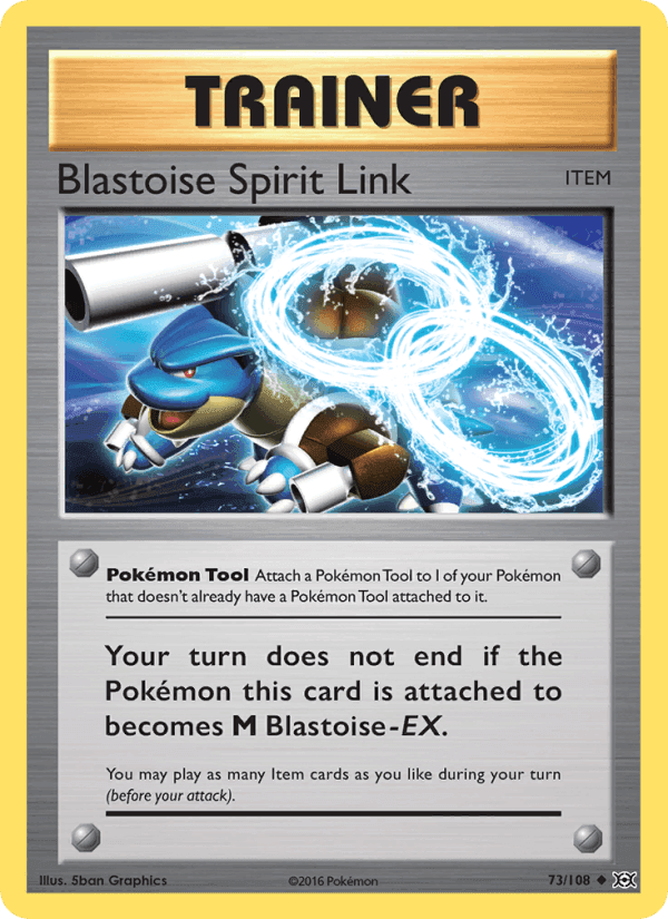 Blastoise Spirit Link, card 73 from Evolutions