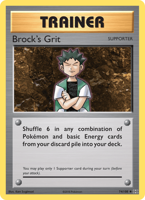 Brock's Grit, card 74 from Evolutions