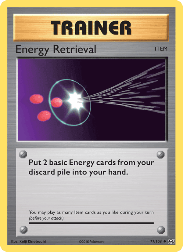 Energy Retrieval, card 77 from Evolutions