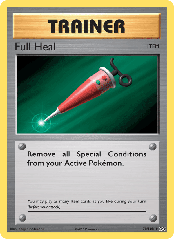 Full Heal, card 78 from Evolutions