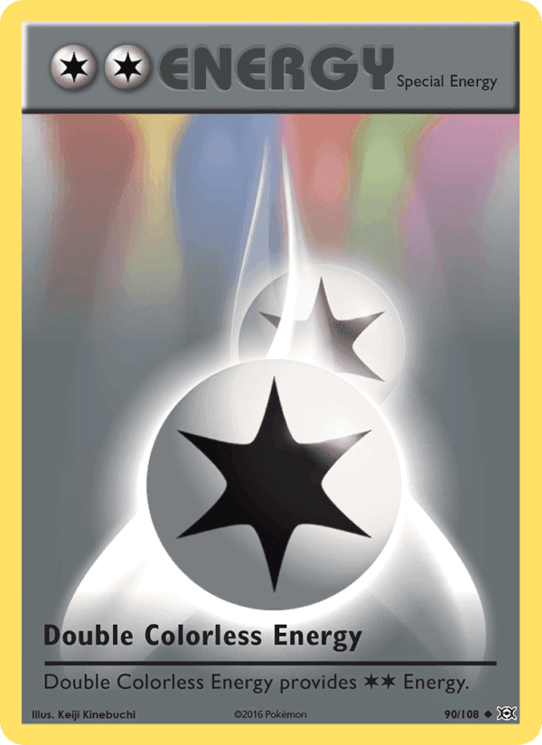 Double Colorless Energy, card 90 from Evolutions