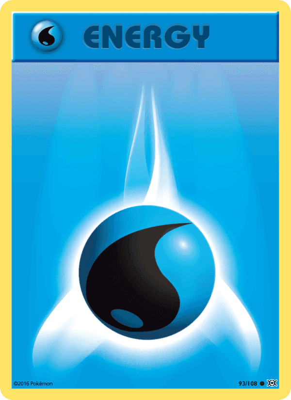 Water Energy, card 93 from Evolutions