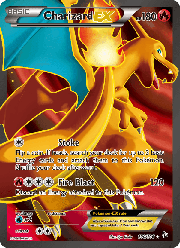 Charizard EX, card 100 from Flashfire